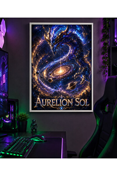 Miutic Print Studio Tablou Gaming League of Legends – Aurelion Sol, Dragonul ...