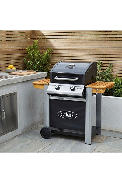 Danube Home Outback Spectrum 2 Burner Gas BBQ, Safe Box For Documents And Val...