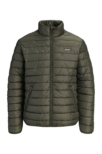Jack & Jones Plus Geacă matlasată pentru bărbați, fără glugă, croială normală...