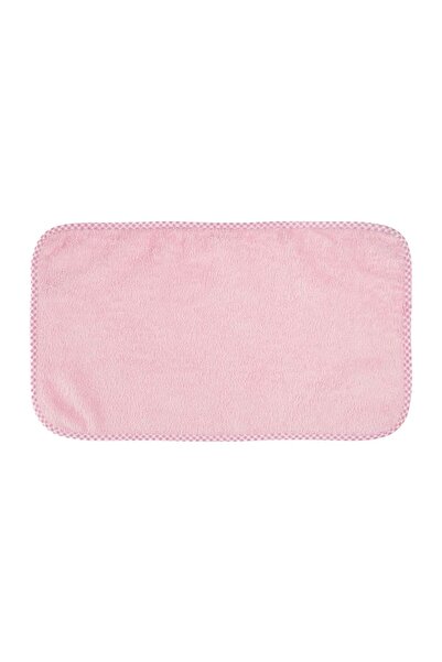 OEM Prosopel copii din bumbac pentru față, roz, model carouri, 50x30cm – moal...
