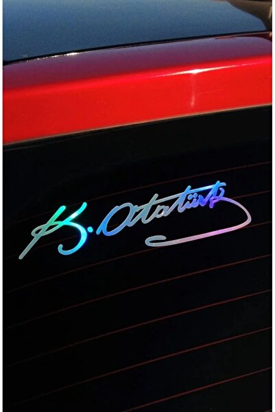 hediyenebak Kemal Atatürk Signed Hologram Vehicle, Car, Auto, Motorcycle, Hel...