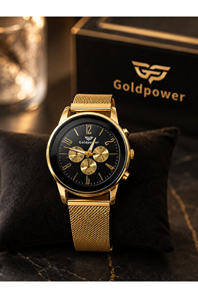 Goldpower Unisex Wristwatch with Wicker Magnet Strap (Fits Any Wrist)