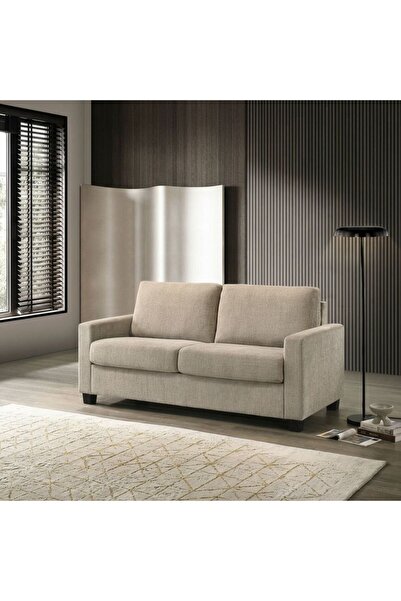Danube Home V2 Alexis Fabric Sofa Bed Beige, Interior Furniture For Family Li...