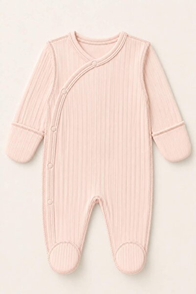 KUZENLER BEBE KIZ BEBEK %100 PAMUKLU KENDİNDEN ELDİVENLİ YENİDOĞAN PATİKLİ TU...