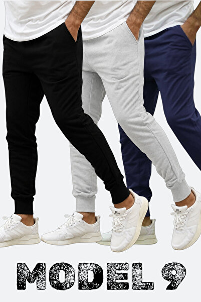 TORUK MAKTO Set of 3/3 Pieces Unisex Ribbed Regular Black Gray Navy Blue Colo...