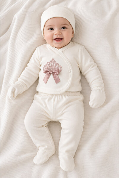 Yalçınoğlu Kids 5-Piece Hospital Discharge Set Newborn Baby Bodysuit Set – In...