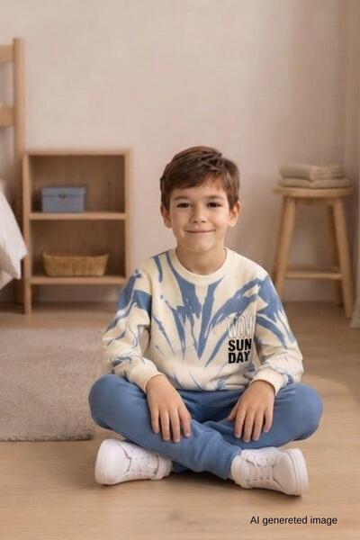 Pina Kids Σετ αθλητικών φορμών για αγόρια με σχέδιο μπατίκ, σχολικό και καθημ...