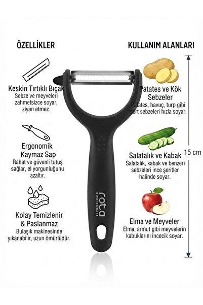 modalonga size ne lazım? مقشرة الفواكه والخضروات (15 سم)