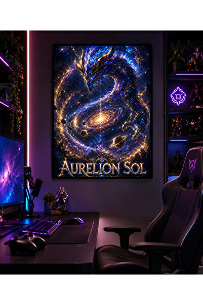 Miutic Print Studio Tablou Gaming League of Legends – Aurelion Sol, Dragonul ...
