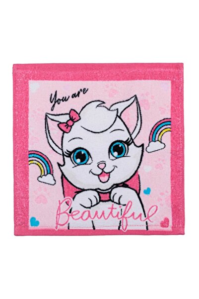 OEM Prosopel copii din bumbac, roz, model eroi, 30x30cm – moale, absorbant și...