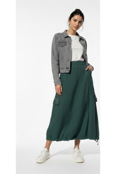 MissWhence Contemporary Cargo Maxi Skirt