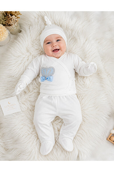 Yalçınoğlu Kids 5-Piece Hospital Discharge Set Newborn Baby Bodysuit Set – In...