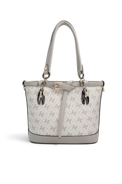Silver Polo A.Gri - Gray Monogram Women's Handbag Sp1155