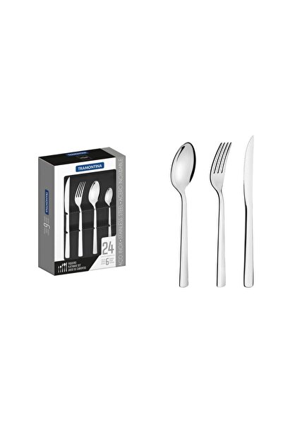 Danube Home Tramontina 24-Piece Flatware Set Oslo -66985004, Tableware Cutler...