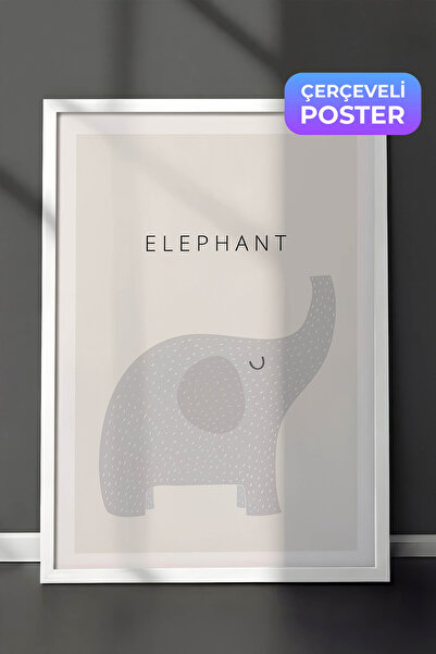 Zestia Pictură de perete scandinavă cu ramă albă, decor pentru cameră pentru ...
