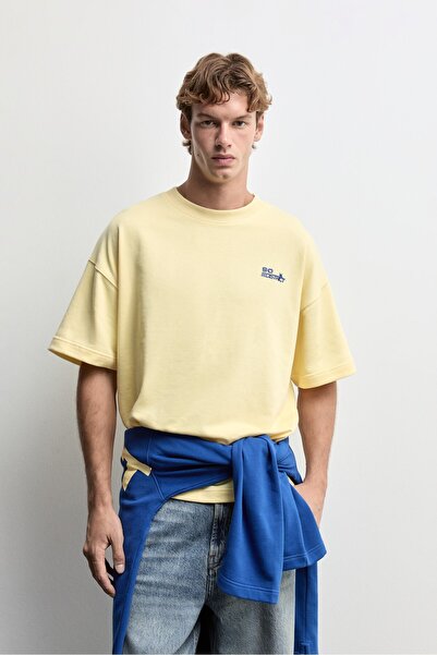 LEFTIES Yazılı oversize t-shirt