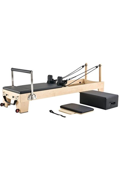 Vivatechnix Aparat de antrenament pilates, Lemn, rezistență dublă arc și cabl...
