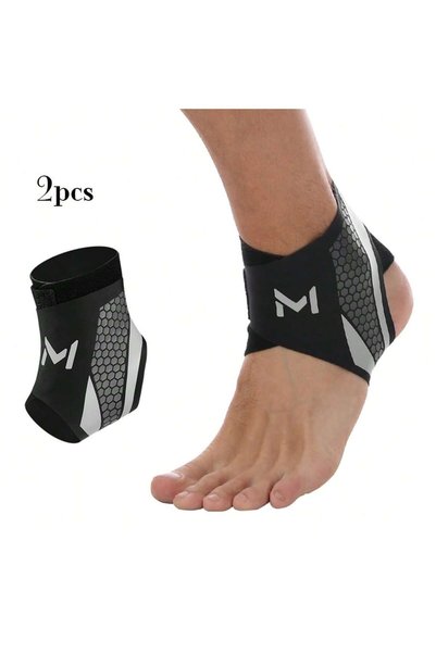 Choice9 Black 2pcs 1/2pcs Cooper Ankle Support Compression Foot Sleeves for M...
