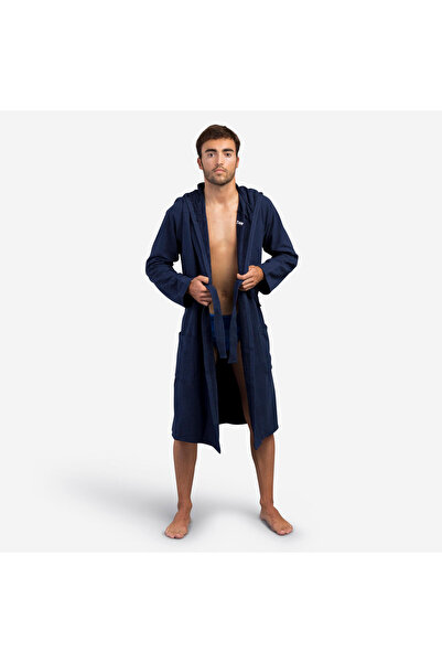 Decathlon Watko Erkek Kapüşonlu Bornoz - Lacivert
