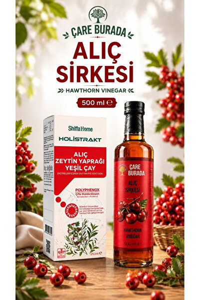 Çare Burada ÇareBurada Alıç Seti - Alıç Sirkesi 500 Ml & Alıç Ekstratı 250 Ml...
