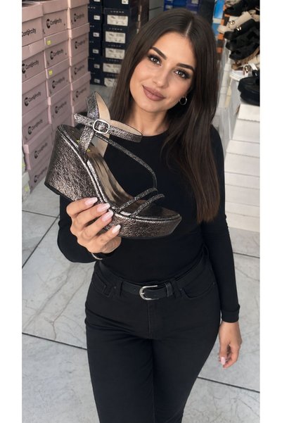 BRSMODA Wedge Heel Stone Sandals