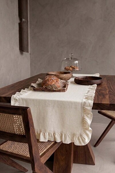 vivamaison Linen Cotton Runner 40X130 Washed Table Runner