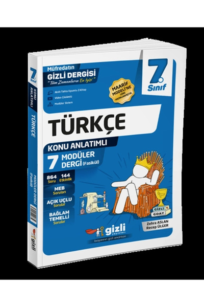 Gizli Yayınları 7. Sınıf Türkçe Müfredatın Gizli Dergisi