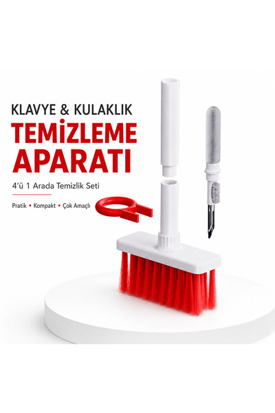 4’ü 1 Arada Klavye ve Kulaklık Temizleme Seti