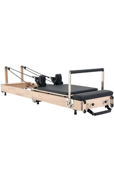 Vivatechnix Aparat de antrenament pilates, Lemn/Otel, rezistență dublă arc și...