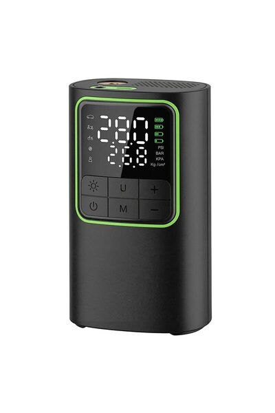 OMS Compresor auto portabil cu acumulator, 4000 mAh, Digital, max 10 Bar, 20 ...