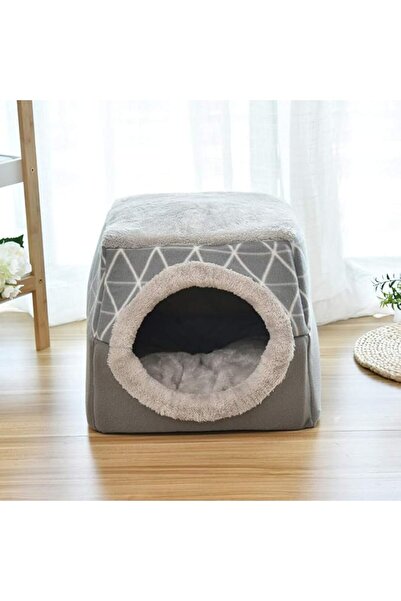 GENERAL Cube-Shaped Bed and House for Cats and Small Dogs, Semi-Enclosed, Mad...