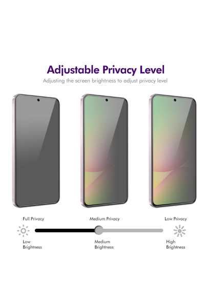 Powerfox Samsung Galaxy S26 FE Uyumlu Gizlilik Filtreli Temperli Cam Ekran Koruyucu – Hayalet Ekran | Privacy