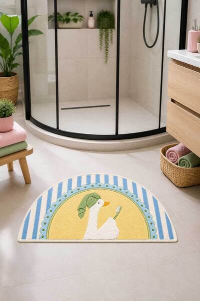 Toronto Home Digital Printing Non-Slip Washable Duck Colorful Bath Mat Bathro...
