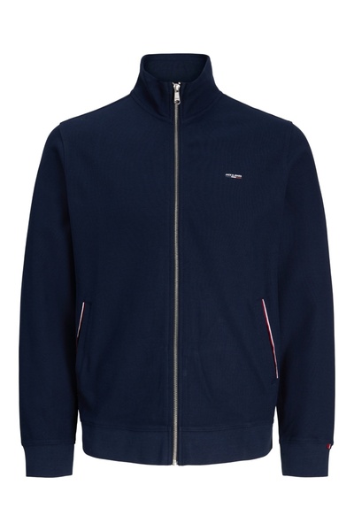 Jack & Jones Plus Knitted Cardigan for Men Big Sizes with High Collar, Made f...