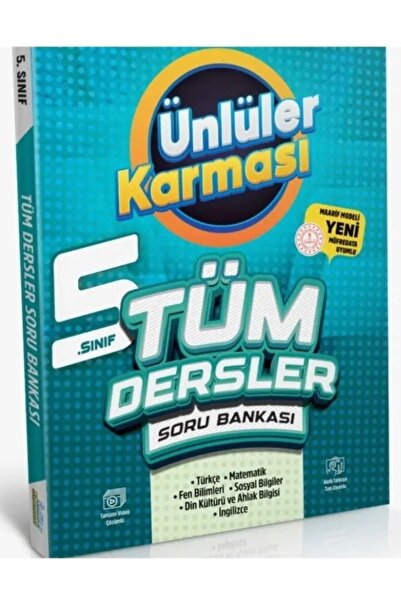 Ünlüler Karması 5. Sınıf Tüm Dersler Soru Bankası Tek Kitap