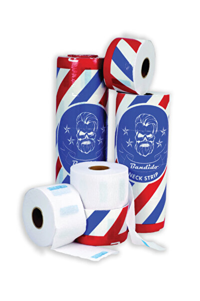BANDİDO SET Disposable Barber Collars, made from recycled paper, Bandido, 5 r...