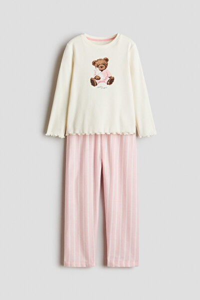 H&M Pamuklu Pijama Takımı