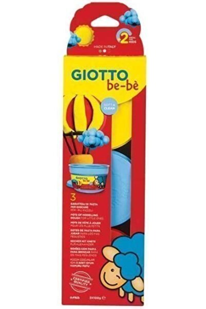 Giotto Πλαϊντόφουστα για μωρά 3 τεμάχια Κίτρινο-Μπλε-Κόκκινο 100γρ. (000462501)