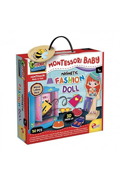 REAL FUN TOYS Μοντεσσόρι Ξύλινο Μαγνητικό Επιτραπέζιο Παιχνίδι Κούκλας Μόδας ...