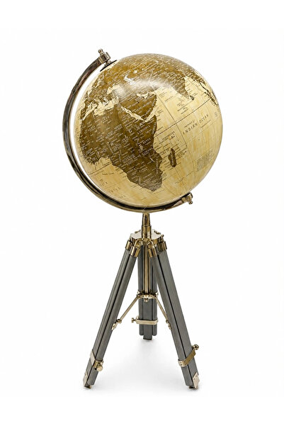 Livenda Decorative World Globe with Wooden Tripod Stand Sl1445-Y