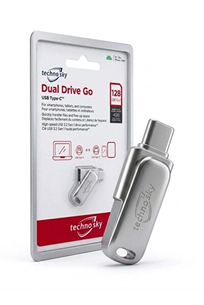 Techno Sky Ultra Dual Drive Go USB-C Flash Drive 128GB