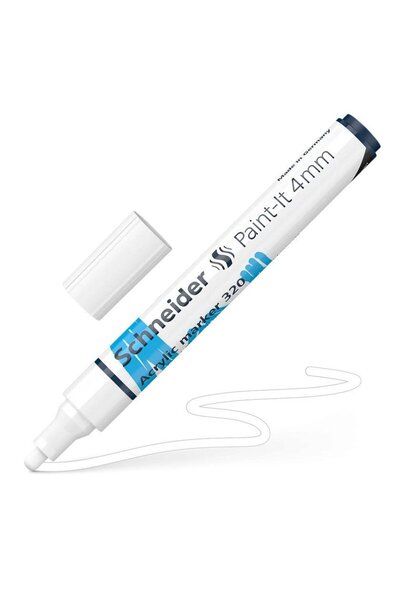 SCHNEIDER Paint-it 320 Μαρκαδόροι (4mm) Λευκοί (194120249)