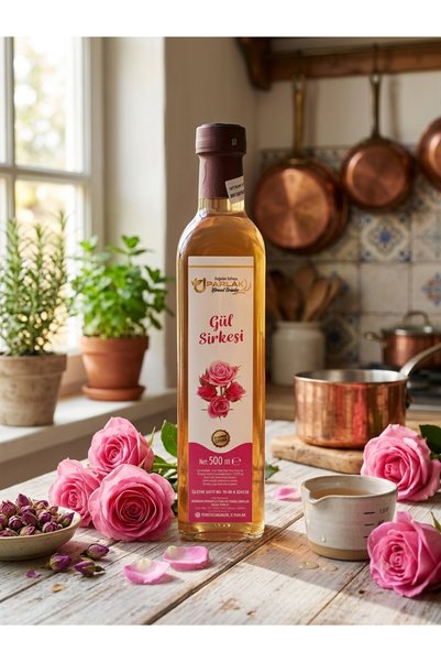 Doğal Fermente Gül Sirkesi 500ml