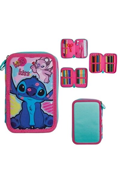 IRO Penar Echipat Triplu Stitch 3D pentru Fete, 3 Compartimente, Roz Vernil, ...