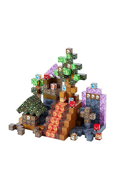 OMS Set constructie Blocuri magnetice 150 buc, Castel Intunecat, structura 3D...