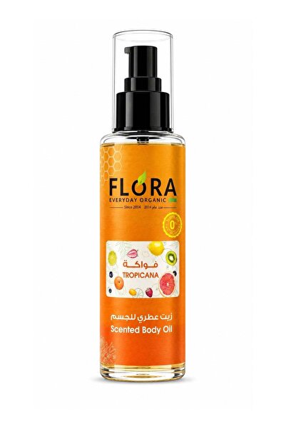 Flora Tropicana Scented Body Oil - Moisturizing Tropical Fruit Fragrance