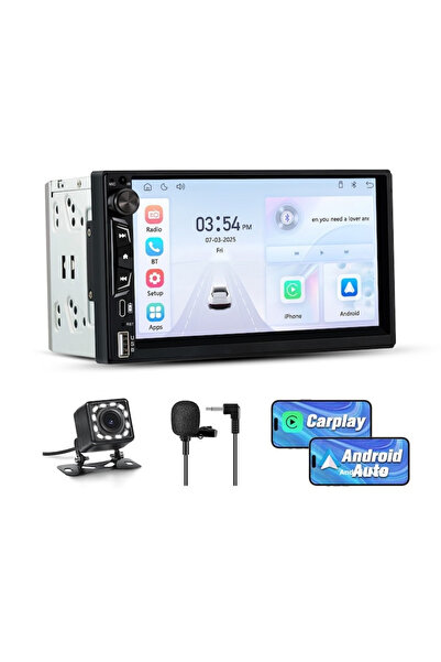 NavStore Universal 2DIN 7 inch Player with CarPlay and Android Auto + MARSARI...