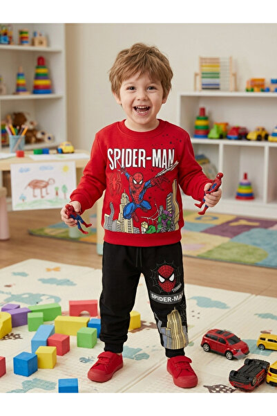 ues Printed Boys' Double Tracksuit Set