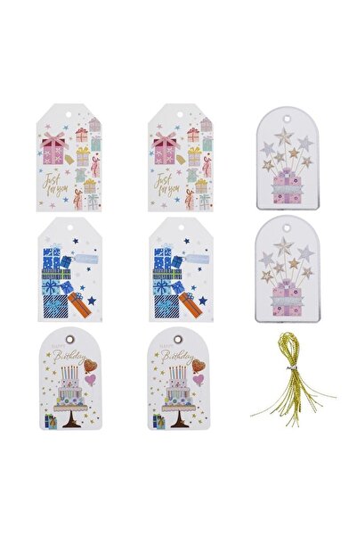 OEM Set etichete cadou suspendabile, 12 bucăți, 6x10cm – detaliu premium pent...