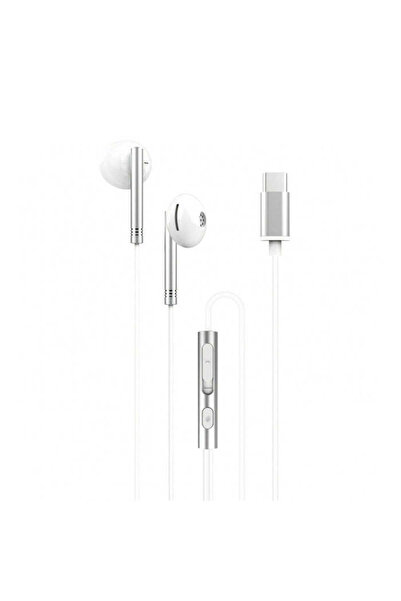 Xo Căști cu fir EP29, conector USB-C, microfon, compatibile cu Samsung – alb ...